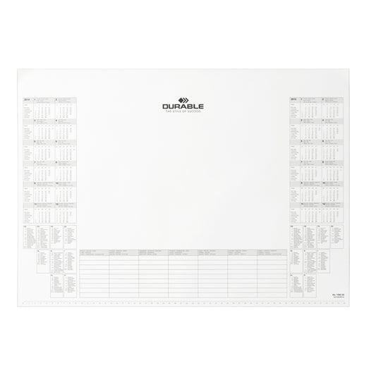 Ricambio blocco appunti 25 fogli per sottomano 57x41 cm con agenda settimanale e calendario 24 mesi - Durable