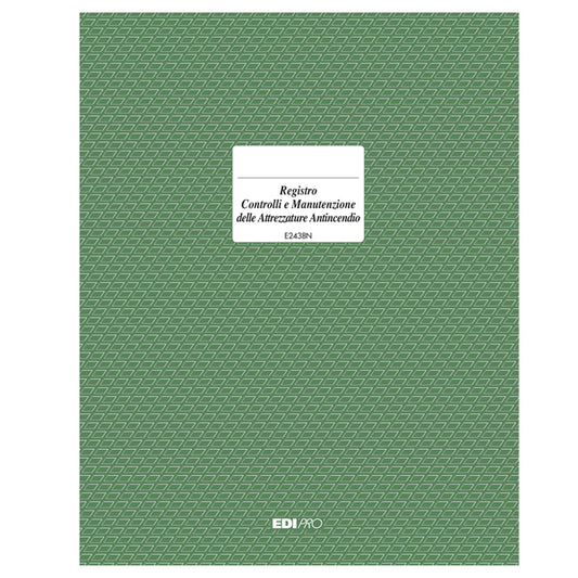 Registro prevenzione incendi 48 pagine 31x24cm - Edipro