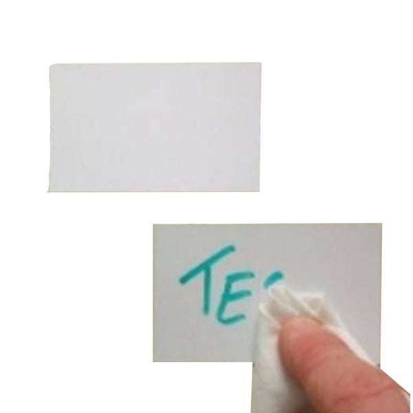 Etichette magnetiche - scrivibili e cancellabili - permanenti - 60 x 100 mm - bianco - Markin - conf. 20 etichette