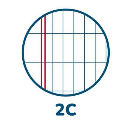 Quaderno A4 Color Basic 80 gr 40 Fogli Copertina 250 gr UV Conf. 10 pz 7 Rigature BM