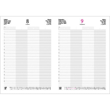 AGENDE- COD 7149MQ28- AGENDA GIORNALIERA MAGIQUE INTEMPO