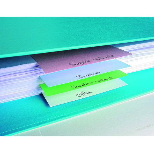 Separatori orizzontali Forever in cartoncino riciclato 180 gr, 10,5x24 cm, colori assortiti - Exacompta