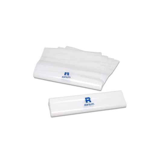 Sacchetto per rifiuti sanitari con chiusura minigrip 18 × 25 cm – PVS