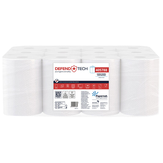 Asciugamani in Rotolo – Estrazione Interna | 189 Strappi | 69 mt | Idoneo Alimenti | Conf. 12 pz - Papernet