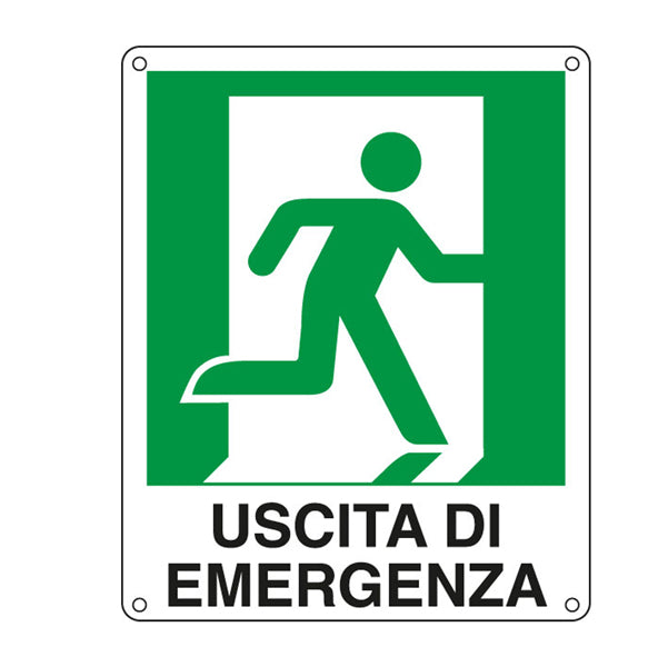 Cartello Segnalatore – Uscita di Emergenza (Destra)
