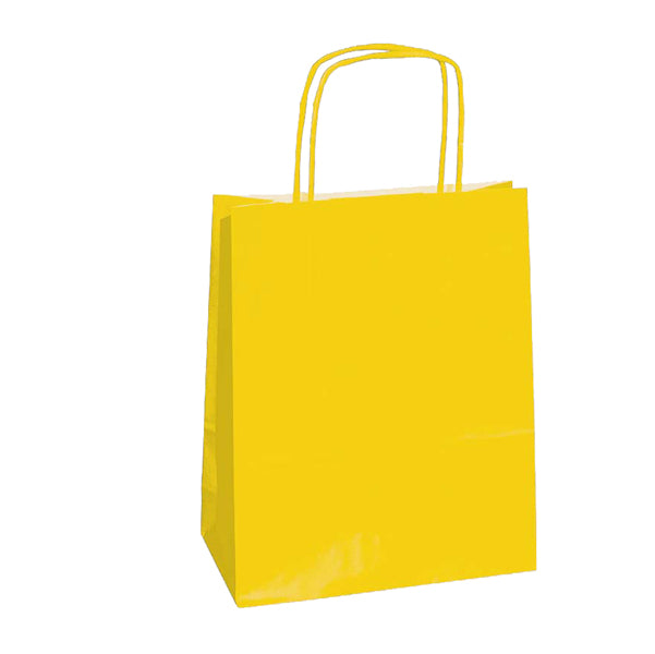 CONFEZIONAMENTO-COD 76992- SHOPPER TWISTED MANIGLIE CORDINO-18x8x24CM CF. 25 PZ.