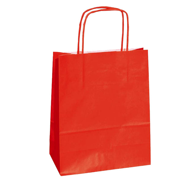 CONFEZIONAMENTO-COD 76992- SHOPPER TWISTED MANIGLIE CORDINO-18x8x24CM CF. 25 PZ.