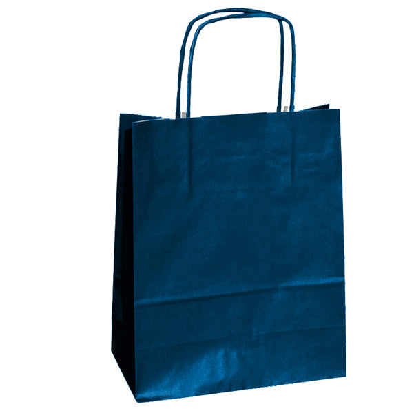 CONFEZIONAMENTO-COD 76992- SHOPPER TWISTED MANIGLIE CORDINO-18x8x24CM CF. 25 PZ.