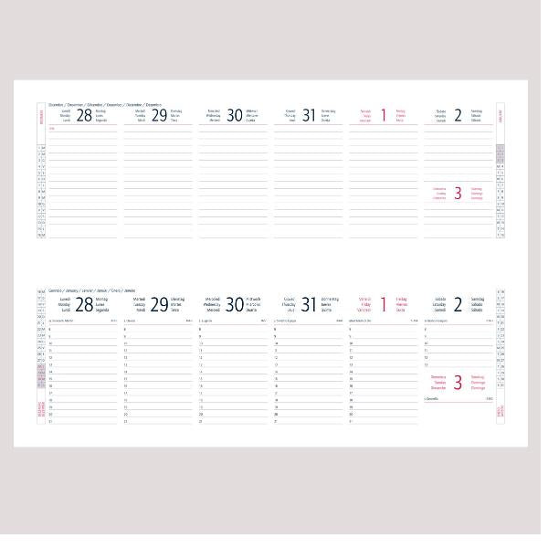 AGENDE- COD 7755AF24- PLANNING SETTIMANALE INTEMPO ALFA 30x10