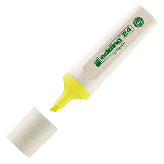 GREEN- COD 79939- EVIDENZIATORE 24 ECOLINE P.TA SCALPELLO GIALLO CF.10 PZ.