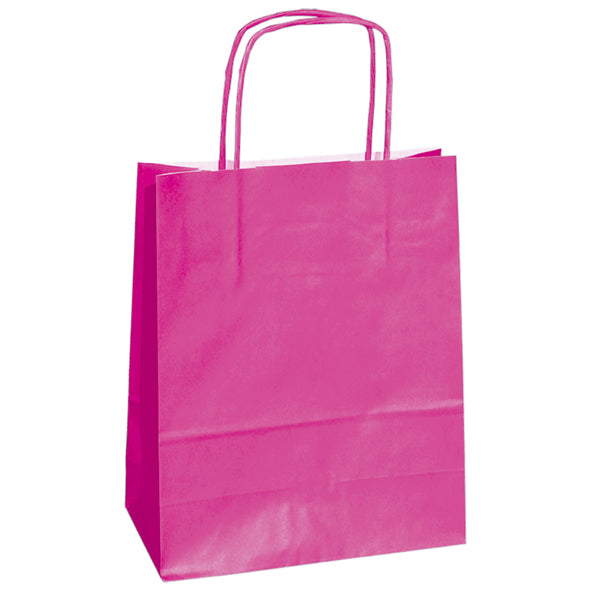 CONFEZIONAMENTO-COD 82239- SHOPPER TWISTED MANIGLIE CORDINO-14x9x20CM - CF.25 PZ.