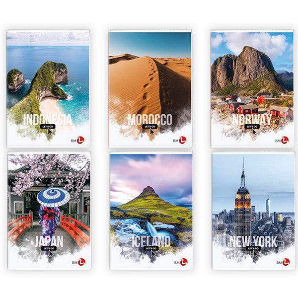 Quaderno A4 Travel Fantasia 40+2 Fogli – BM