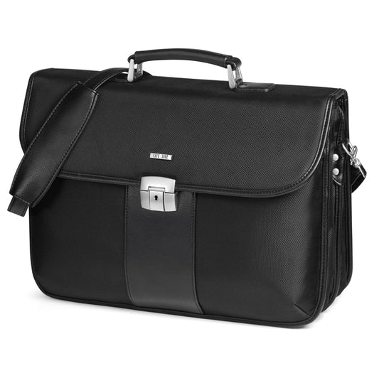 Cartella in tessuto extra strong nera 44x31x20 cm – City Time