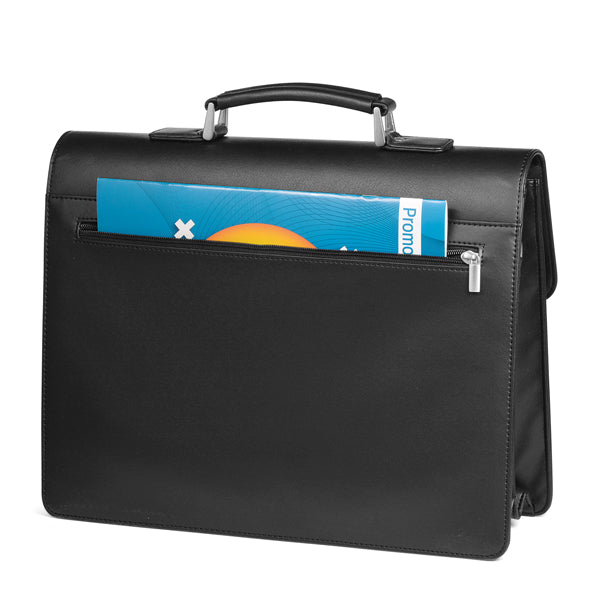 Borsa City Time in Similpelle – Cartella da Lavoro, Nero
