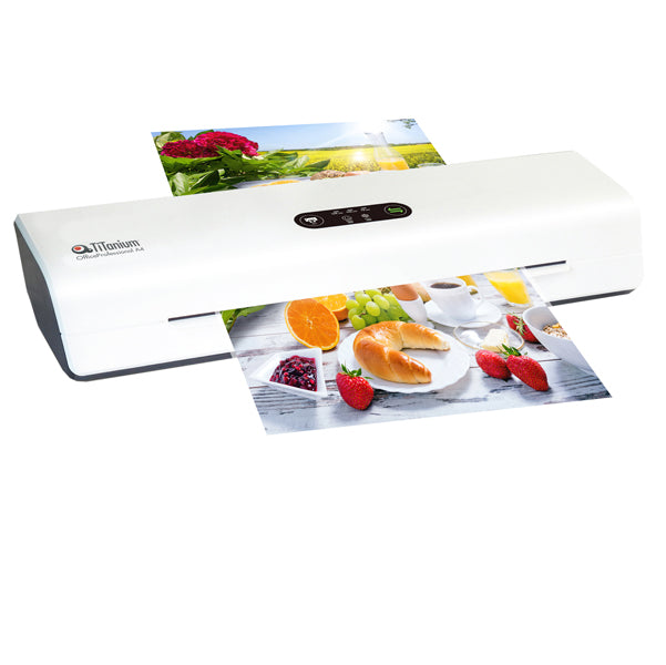 Plastificatrice OfficeProfessional A4 Caldo/Freddo Touch 4 Rulli 800 mm/min - Titanium