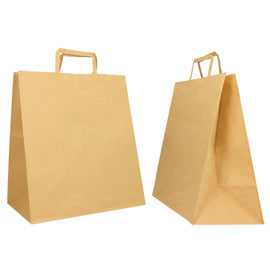 Shopper Flat Large Kraft 28x17x32 cm 2 Colori Cf. 250 | Mainetti