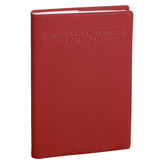 agenda del professore 2026-2027 copertina rossa