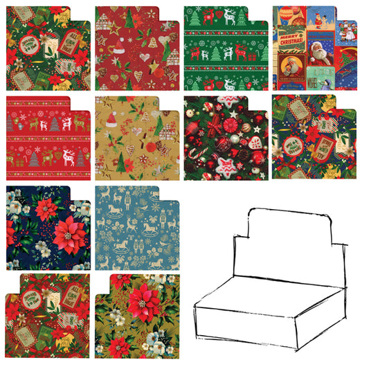 Carta regalo raso Country Natale 70 x 100 cm – Rex Sadoch – scatola 100 fogli