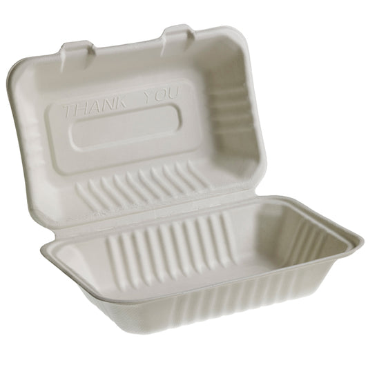Vaschette Sandwich Take Away Bio 25,1x16,2 cm conf. 50 pz - Leone