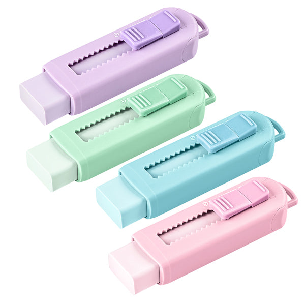 Gomma a scorrimento Eraser - involucro colori pastello assortiti - confezione da 4 pezzi Staedtler