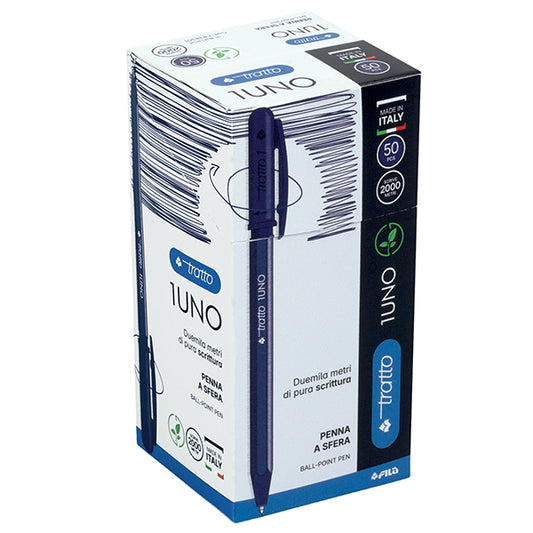 Penna Sfera Tratto Uno Green – Conf. 50 Pz., Blu, Nero o Rosso - Fila