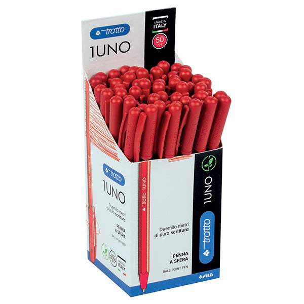 Penna Sfera Tratto Uno Green – Conf. 50 Pz., Blu, Nero o Rosso - Fila