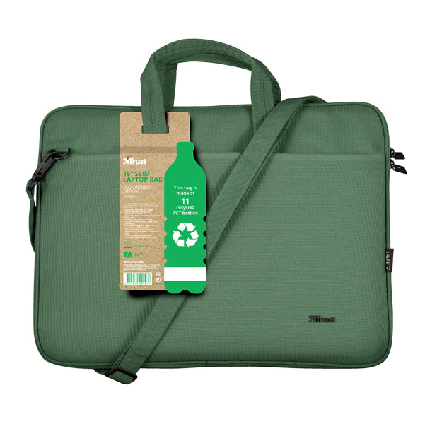 BORSA PER NOTEBOOK TRUST BOLOGNA 16" ECOCOMPATIBILE 26X37