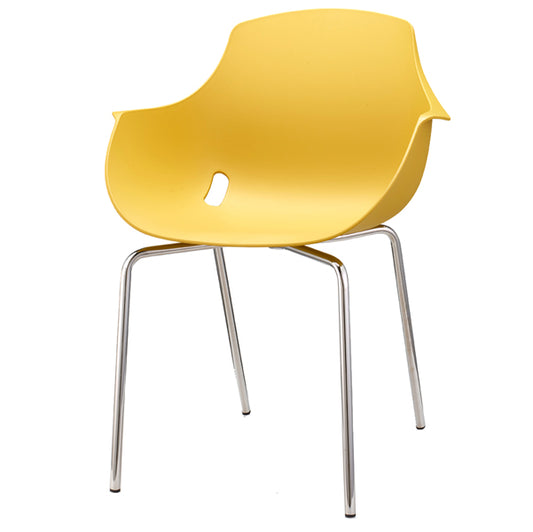 seduta per sala attesa colore giallo 