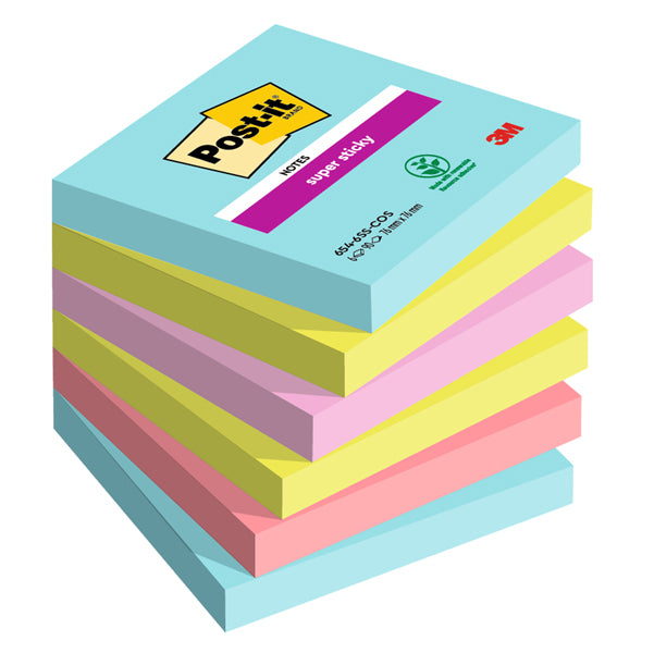 Post it Super Sticky colori Cosmic 3 formati 3M