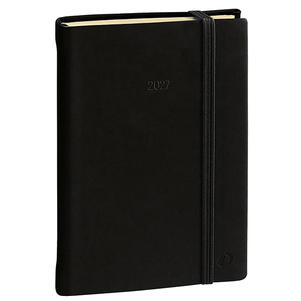 Agenda giornaliera Daily Pocket Prestige Silk 2027 - 8,5 x 13 cm - nero - Quo Vadis