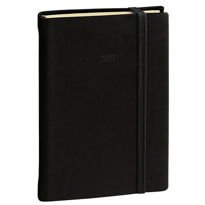 Agenda giornaliera Daily Pocket Prestige Silk 2027 - 8,5 x 13 cm - nero - Quo Vadis
