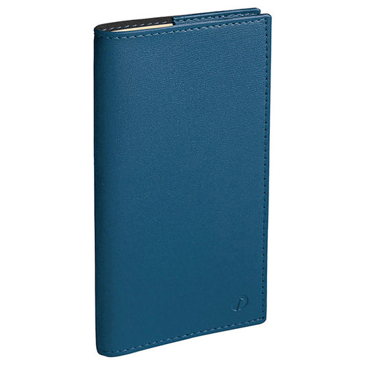 agenda settimanale planital 2027 - c/spirale - 8,8 x 17 cm - copertina soho - blu acciaio - Quo Vadis