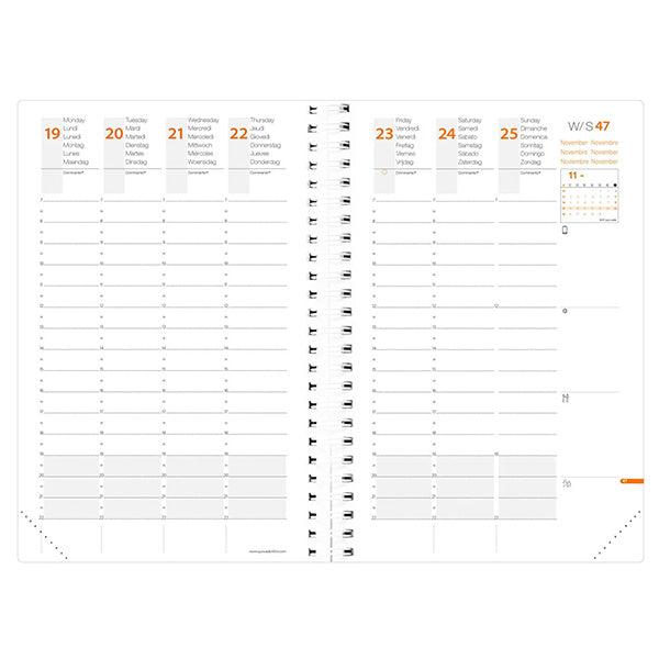 Agenda settimanale Time&Life Pocket 2027 - 10 x 15 cm - Quo Vadis