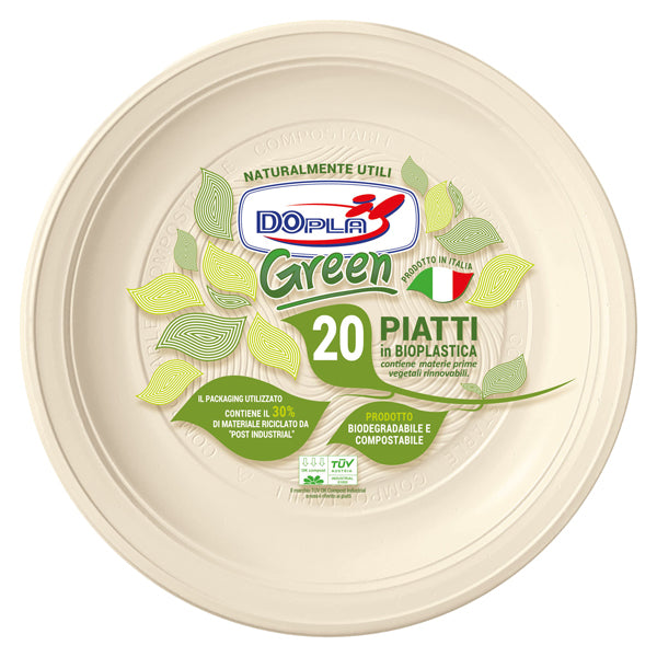 HORECA- COD 96698- PIATTI BIODEGRADABILI MATER BI