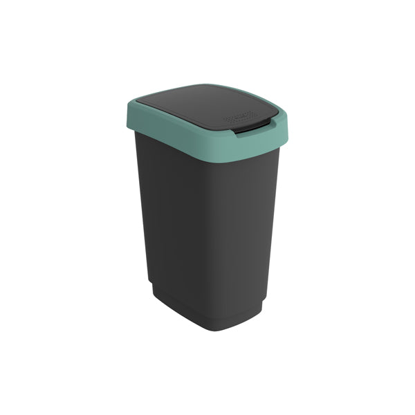 pattumiera con coperchio basculante - 50 L - 40,1 x 29,1 x 60,2 cm - PPL