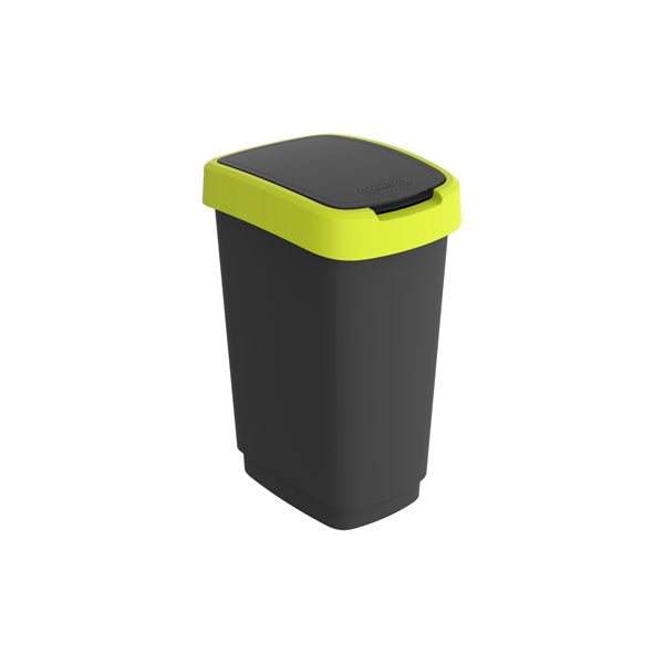 pattumiera con coperchio basculante - 25 L - 33,3 x 25,2 x 47,6 cm - PPL