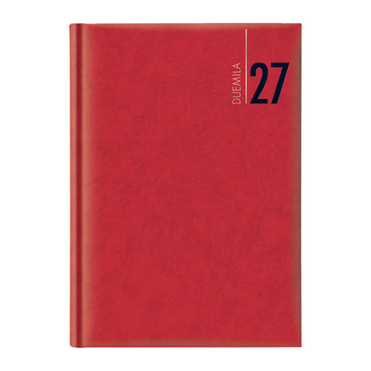 Agenda settimanale 2027 - copertina in carta imbottita - 17 x 24 cm