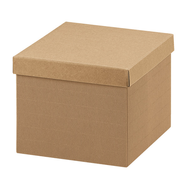 Scatola regalo con coperchio in cartone onda avana 40 x 28,5 x 24 cm – 2 pezzi – Scotton