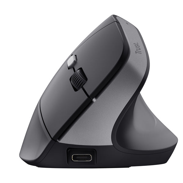 Mouse Ergonomico Verticale Wireless Bayo II Ricaricabile – 57°, 800-2400 DPI, 70% Plastica Riciclata | Trust