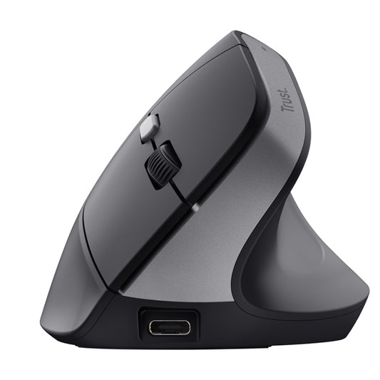 Mouse Ergonomico Verticale Wireless Bayo II Ricaricabile – 57°, 800-2400 DPI, 70% Plastica Riciclata | Trust