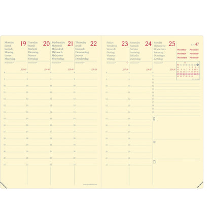 AGENDA QUO VADIS SETTIMANALE 10x15 AFFARI PRESTIGE ML SILK NERO 2026