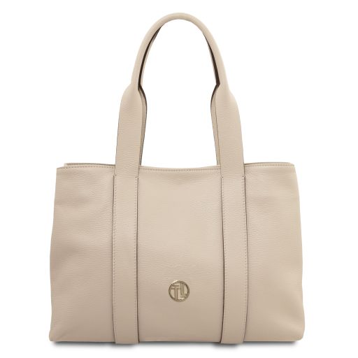 Borsa a Spalla Callie – Pelle Martellata | 2 Scomparti | Formato A4 - Tuscany Leather