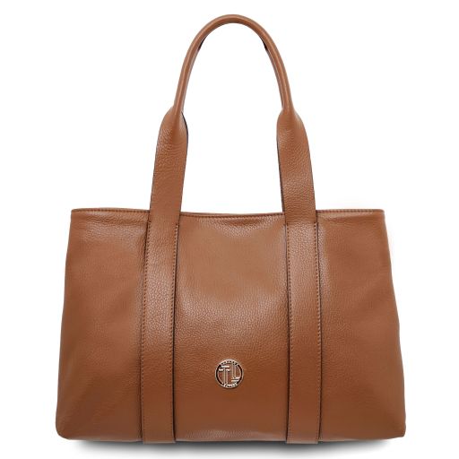 Borsa a Spalla Callie – Pelle Martellata | 2 Scomparti | Formato A4 - Tuscany Leather