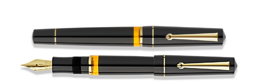 Penna Stilografica Dune Nera Stantuffo Ink Window - Delta