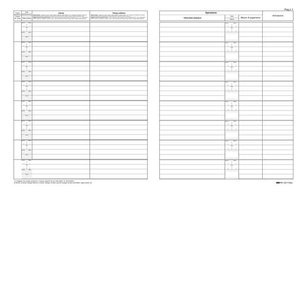 MODULISTICA-COD E2174- REGISTRO ANTIRICICLAGGIO PER PROFESSIONISTI