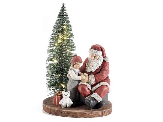 COD F553777- ALBERO DI NATALE CON BABBO E BIMBO