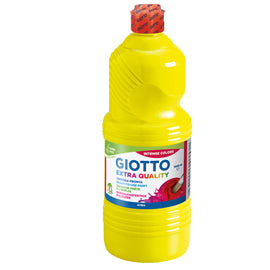 Tempera Flacone 1000 ml Pronta all'Uso Coprente Lavabile Tappo Dosatore 14 Colori – Giotto