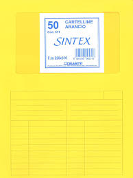 ARCHIVIAZIONE - COD 570- CARTELLINA CARTONCINO AD L CON FINESTRA SINTEX-CF 50 PZ