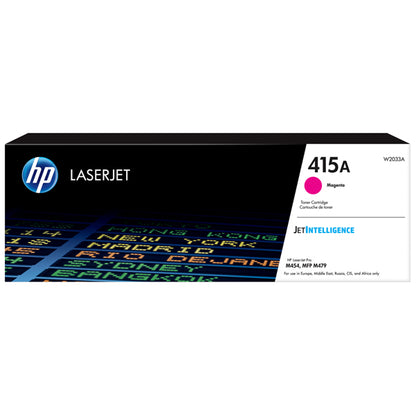 Toner Originale HP Serie 415A – Nero (W2030A), Ciano (W2031A), Giallo (W2032A), Magenta (W2033A)