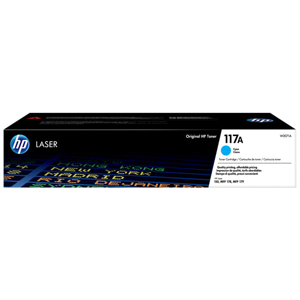 Toner Originale HP 117A – Nero (W2070A), Ciano (W2071A), Giallo (W2072A), Magenta (W2073A)